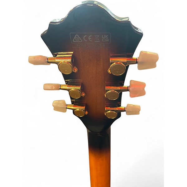 Used 2024 Ibanez GEORGE BENSON GB10 Sunburst Hollow Body Electric Guitar