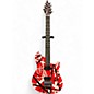 Used EVH Wolfgang Special Satin Striped Red Black and White Solid Body Electric Guitar thumbnail