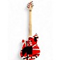 Used EVH Wolfgang Special Satin Striped Red Black and White Solid Body Electric Guitar