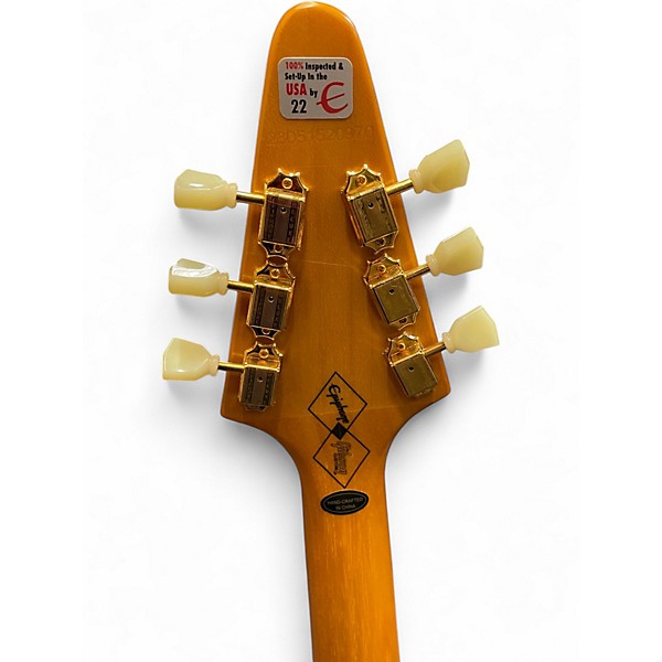 Used Epiphone 1958 Korina Flying V Aged Natural Solid Body Electric Guitar