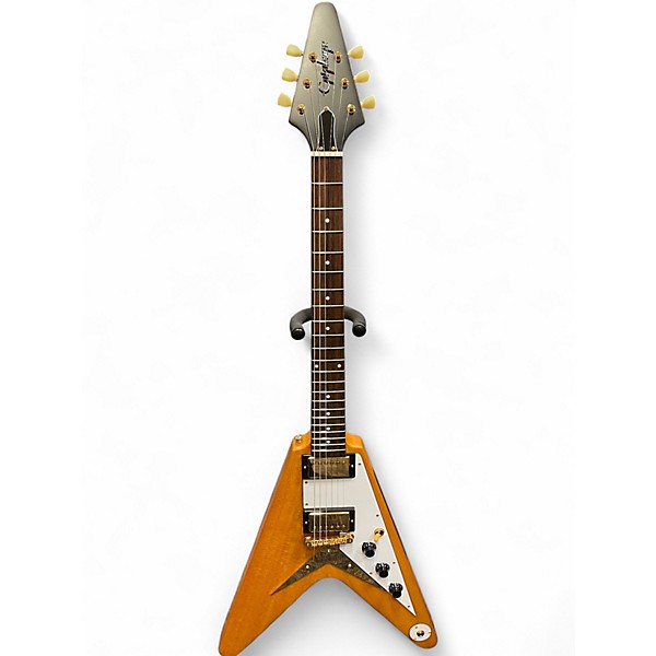Used Epiphone 1958 Korina Flying V Aged Natural Solid Body Electric Guitar