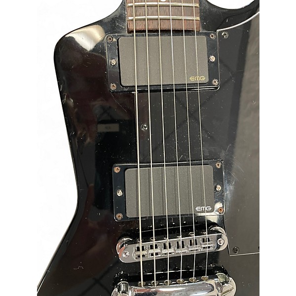 Used Gibson  EXPLORER W/ EMG'S AND LOCKING TUNERS BLACK Solid Body Electric Guitar