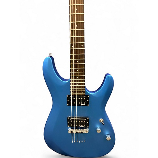 Used Schecter Guitar Research C6 DELUXE Metallic Blue Solid Body Electric Guitar
