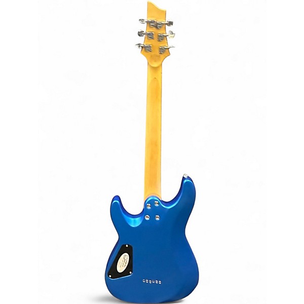 Used Schecter Guitar Research C6 DELUXE Metallic Blue Solid Body Electric Guitar