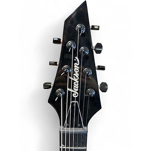 Used Jackson JS22-7 Dinky 7 String Black Solid Body Electric Guitar