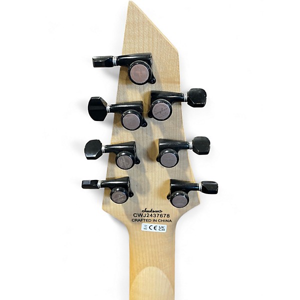 Used Jackson JS22-7 Dinky 7 String Black Solid Body Electric Guitar