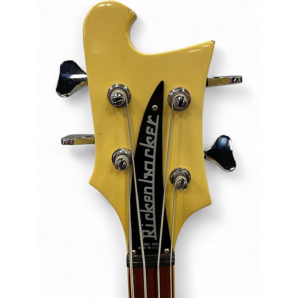 Vintage 1974 Rickenbacker 4001 Vintage White Electric Bass Guitar
