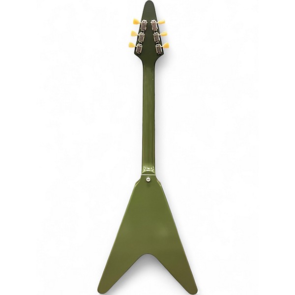 Used Gibson Flying V Tribute Olive Drab Satin Solid Body Electric Guitar