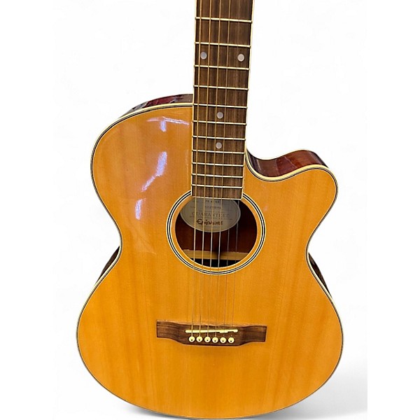 Used Epiphone PR4E Natural Acoustic Electric Guitar
