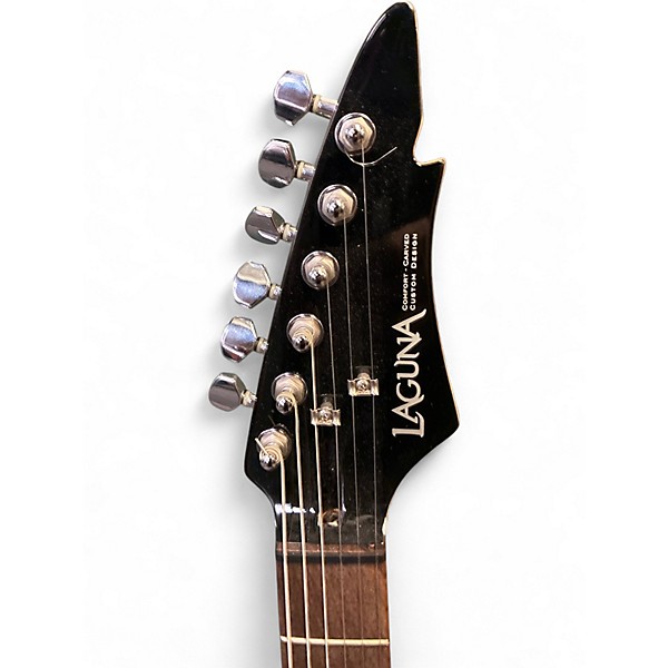 Used Laguna LE300 Black Solid Body Electric Guitar