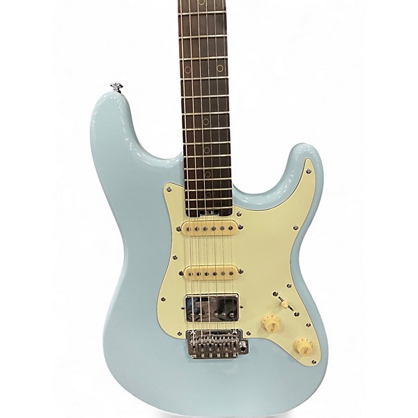 Used Schecter Guitar Research Nick Johnston Signature Sonic blue Solid Body Electric Guitar