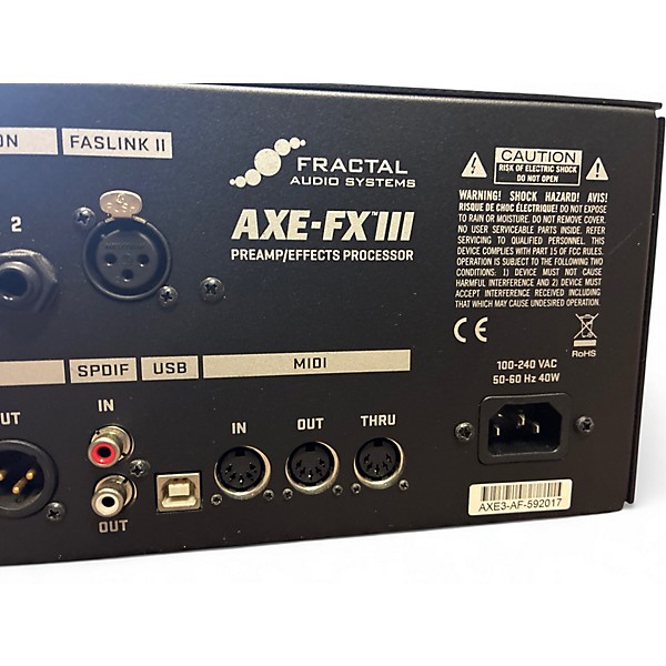 Used 2017 Fractal Audio AXE-FXIII MK1 Effect Processor