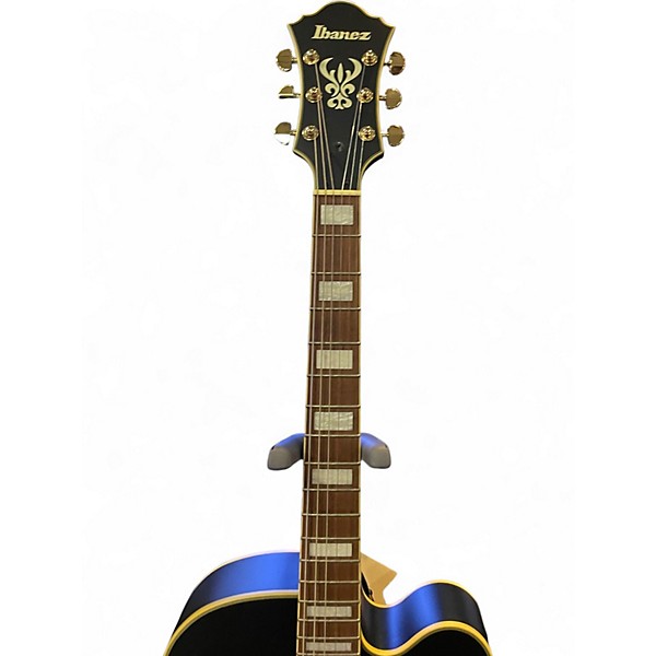 Used Ibanez AF75GBKF Flat Black Hollow Body Electric Guitar