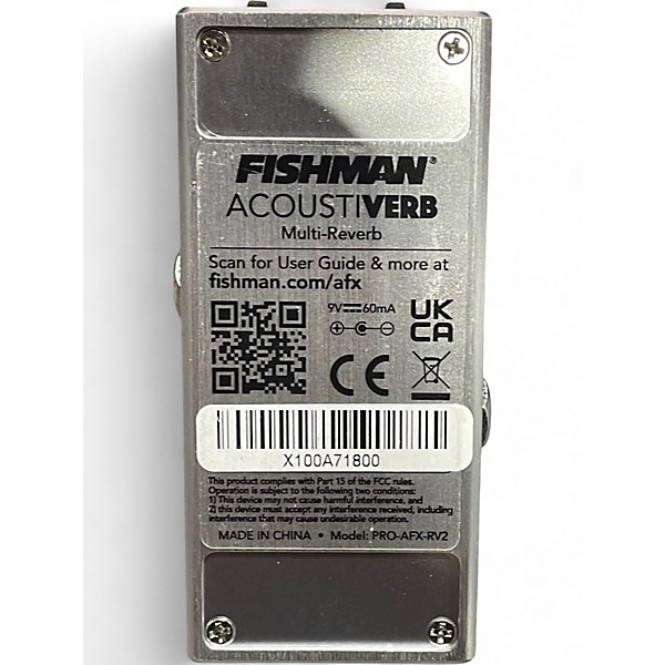 Used Fishman ACOUSTIVERB Effect Pedal