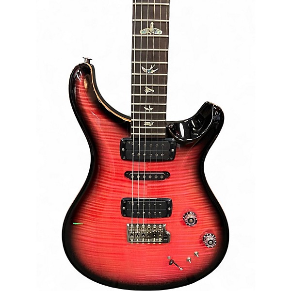 Used PRS modern eagle v wood library pink burst Solid Body Electric Guitar