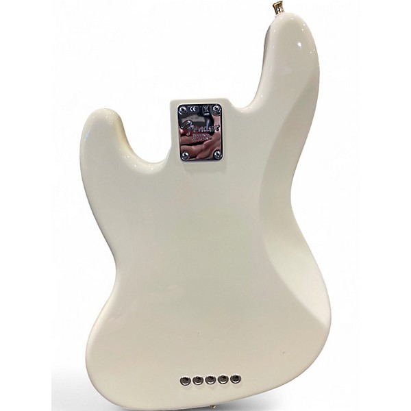 Used Fender American Standard Jazz Bass V Cream Electric Bass Guitar