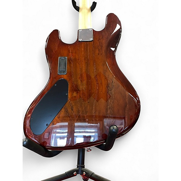 Used 2019 Spector Coda IV Deluxe Tiger Eye Electric Bass Guitar