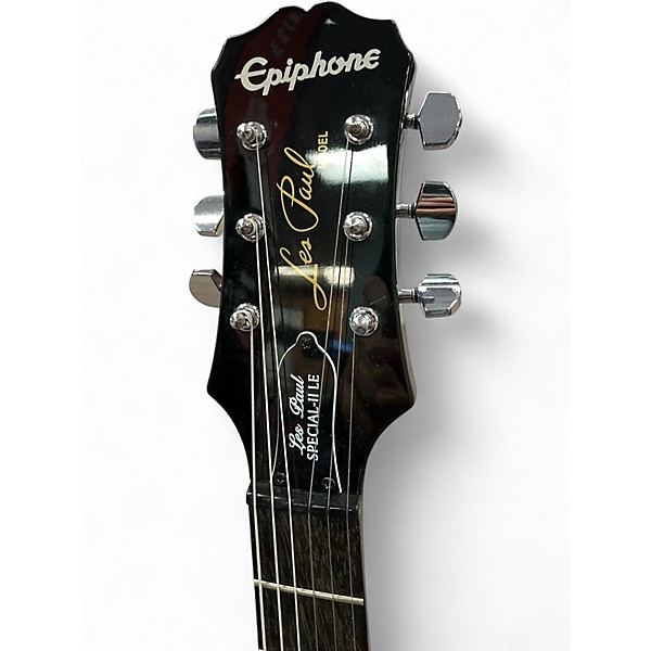 Used Epiphone Les Paul Special II Black Solid Body Electric Guitar