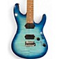 Used Ibanez AZ24S1F Transparent Turquoise Burst Solid Body Electric Guitar