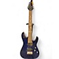 Used Schecter Guitar Research diamond series c7 Blue Solid Body Electric Guitar thumbnail