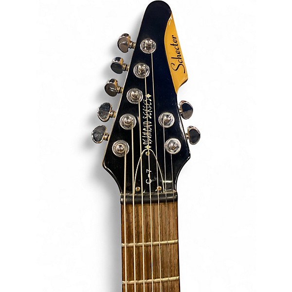 Used Schecter Guitar Research diamond series c7 Blue Solid Body Electric Guitar