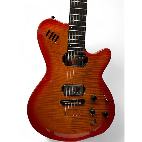 Used Godin LGX-SA Orange Solid Body Electric Guitar