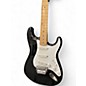 Used Squier STRATOCASTER E SERIES Made in Japan Black Solid Body Electric Guitar