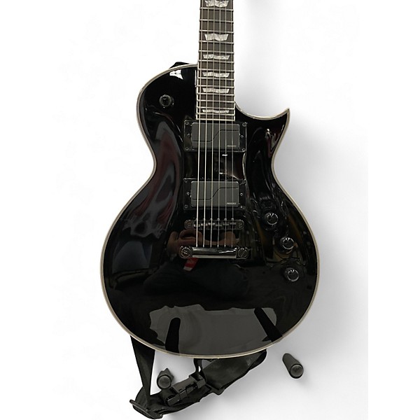 Used 2012 ESP LTD EC1000 Deluxe Black Solid Body Electric Guitar