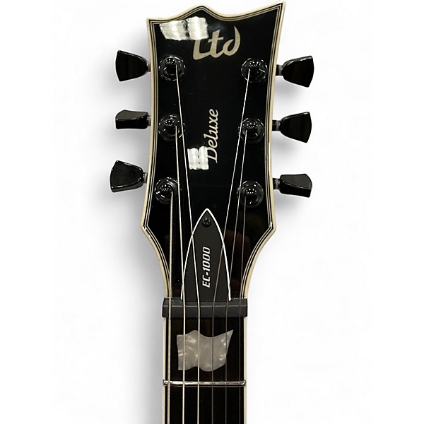 Used 2012 ESP LTD EC1000 Deluxe Black Solid Body Electric Guitar