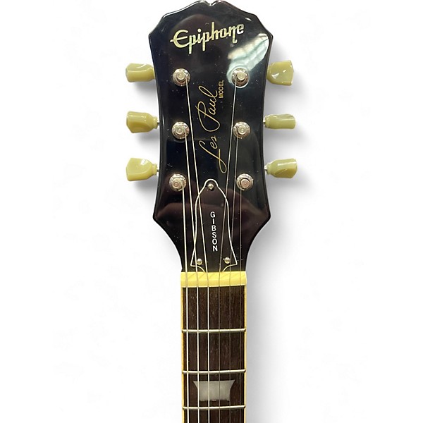 Used Epiphone Less Paul Standard 2 Tone Sunburst Acoustic Guitar