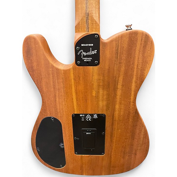 Used Fender Acoustasonic Player Telecaster MIAMI BLUE Acoustic Electric Guitar