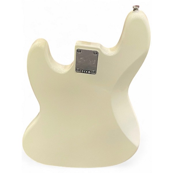 Used Squier Affinity Jazz Bass White Electric Bass Guitar