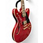 Used Washburn HB35 Cherry Red Hollow Body Electric Guitar
