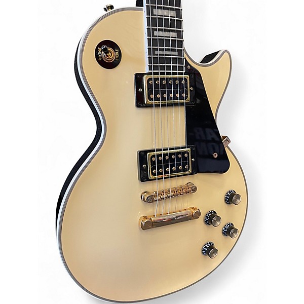 Used Epiphone Les Paul Custom Antique Ivory Solid Body Electric Guitar