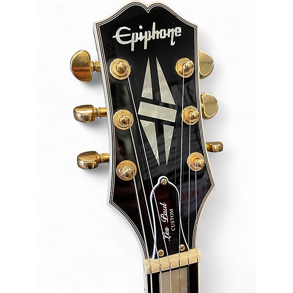 Used Epiphone Les Paul Custom Antique Ivory Solid Body Electric Guitar
