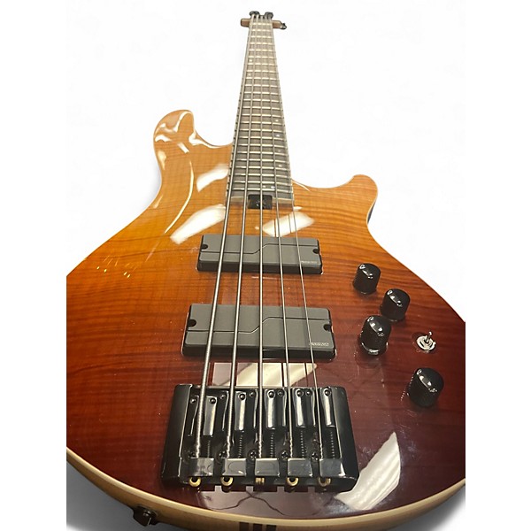 Used Schecter Guitar Research SLS Elite-5 Antique Burst Electric Bass Guitar