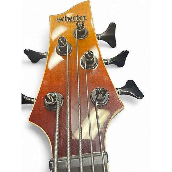 Used Schecter Guitar Research SLS Elite-5 Antique Burst Electric Bass Guitar