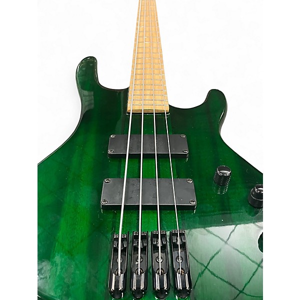 Used Aio Wolf S8-4 Green Electric Bass Guitar