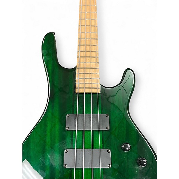 Used Aio Wolf S8-4 Green Electric Bass Guitar