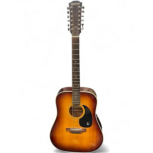 Used Epiphone FT160 Texan 12 2 Color Sunburst 12 String Acoustic Guitar