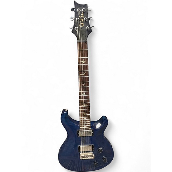 Used PRS Custom 22 10 Top Aqua Blue Solid Body Electric Guitar
