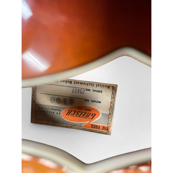 Vintage 1956 Gretsch Guitars 6190 Streamliner 2 Color Sunburst Hollow Body Electric Guitar