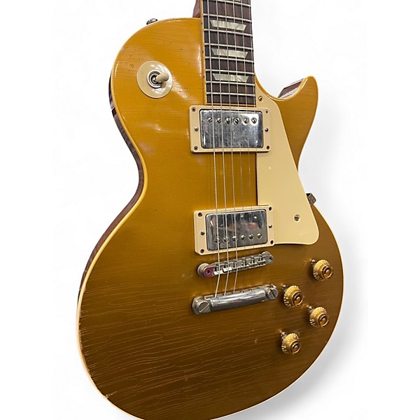 Used Gibson Custom Shop True Historic 1957 Les Paul Standard Gold Top Solid Body Electric Guitar