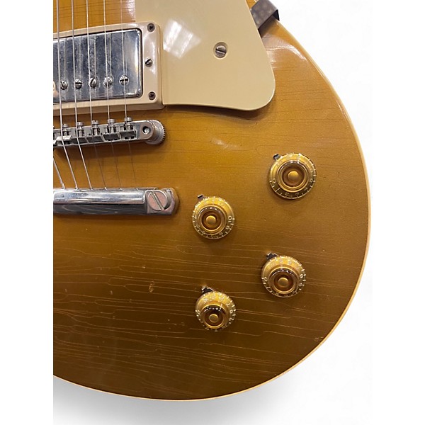 Used Gibson Custom Shop True Historic 1957 Les Paul Standard Gold Top Solid Body Electric Guitar