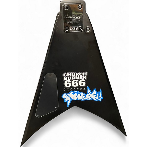 Used Jackson JS22-7 Dinky 7 String BLACK Solid Body Electric Guitar