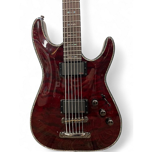 Used 2025 Schecter Guitar Research HELLRAISER CIV Black Cherry Electric Bass Guitar