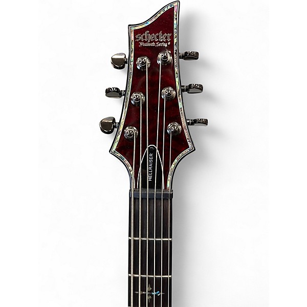 Used 2025 Schecter Guitar Research HELLRAISER CIV Black Cherry Electric Bass Guitar