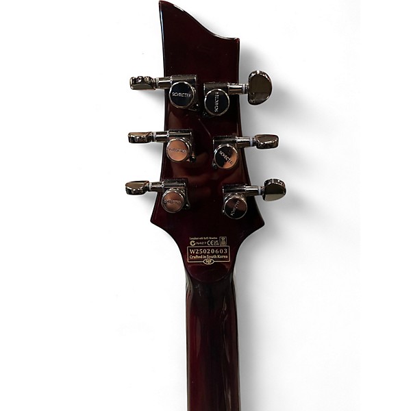 Used 2025 Schecter Guitar Research HELLRAISER CIV Black Cherry Electric Bass Guitar