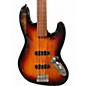 Used Parts J STYLE FRETLESS Sunburst Electric Bass Guitar