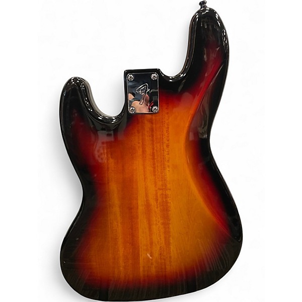 Used Parts J STYLE FRETLESS Sunburst Electric Bass Guitar